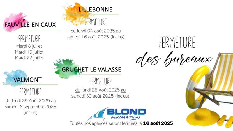 Fermeture des Bureaux